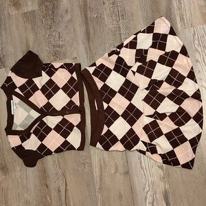 Almost Famous girl's XL  skirt set